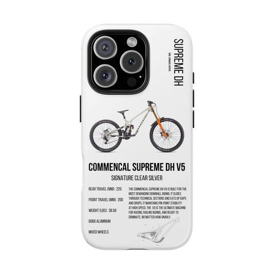 Commencal Supreme DH V5 Signature Clear Silver - Apexsend Co