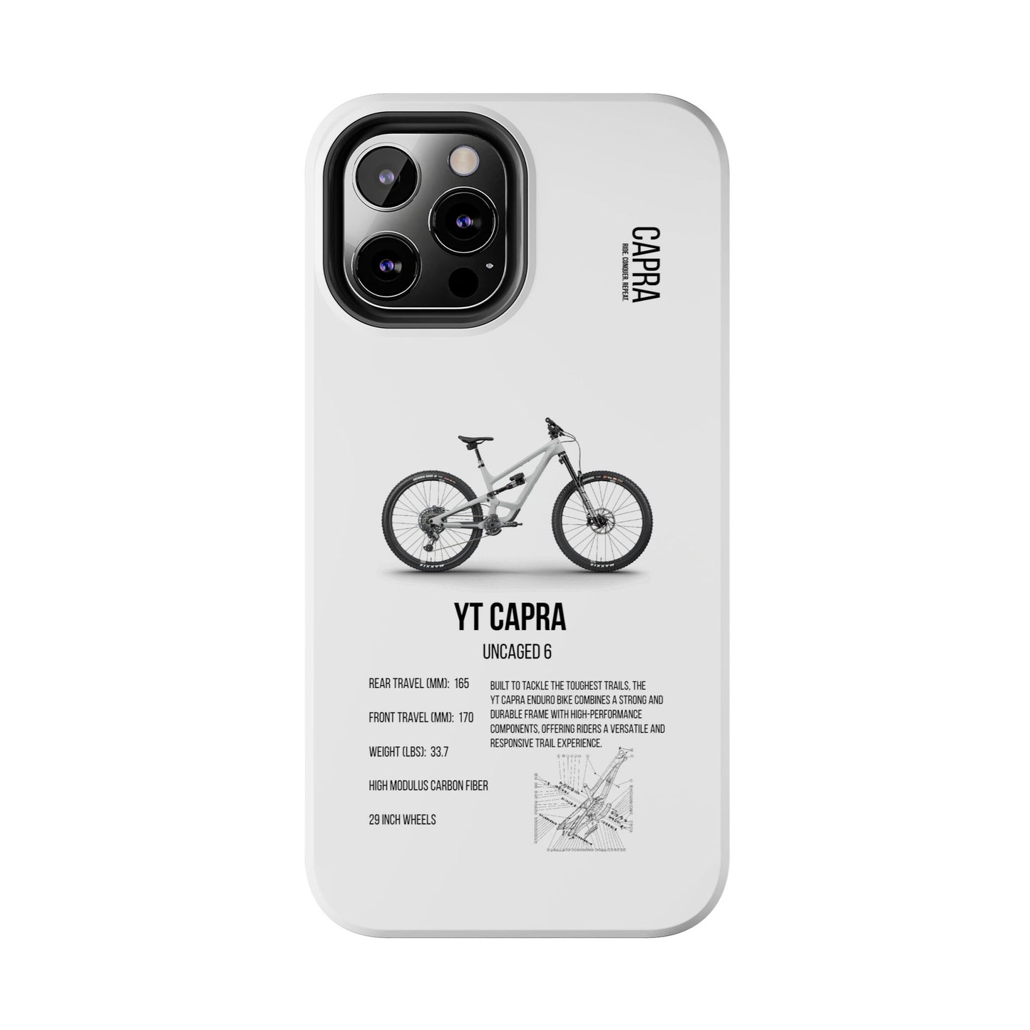 YT Industries Capra Uncaged 6 White W/ Rockshox