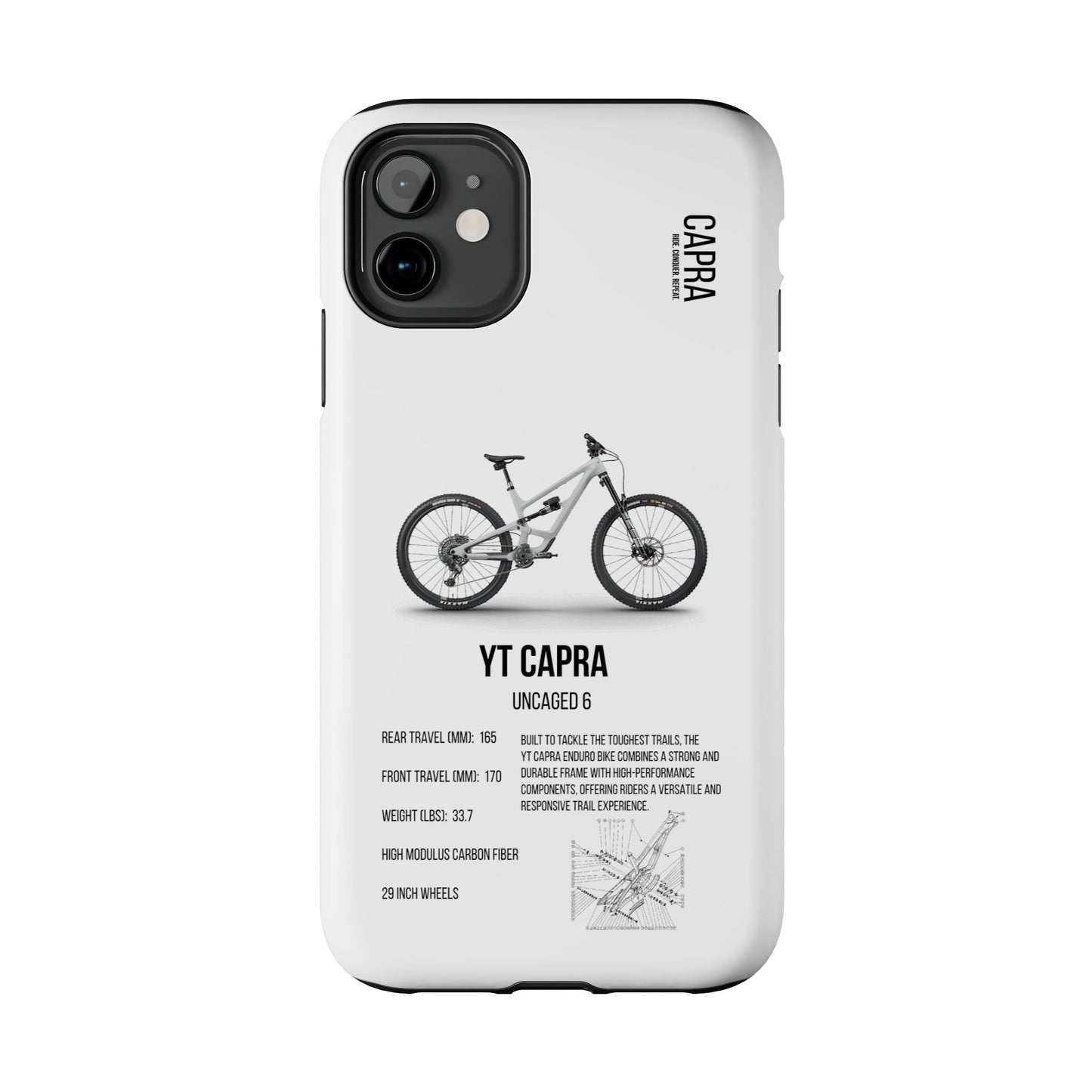 YT Industries Capra Uncaged 6 White W/ Rockshox