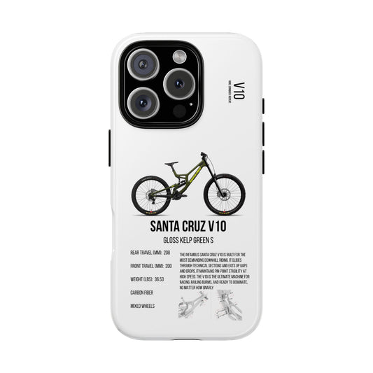 Santa Cruz V10 Gloss Kelp Green S Build
