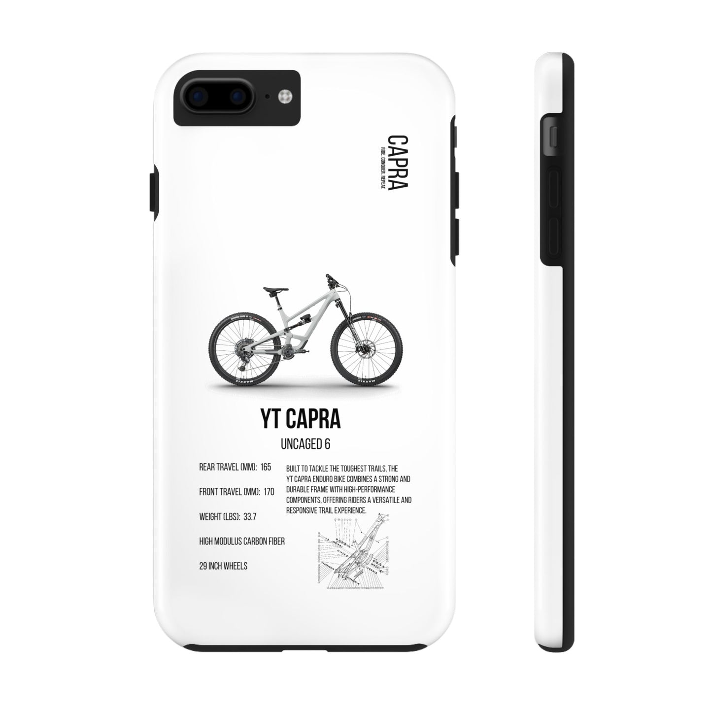 YT Industries Capra Uncaged 6 White W/ Rockshox