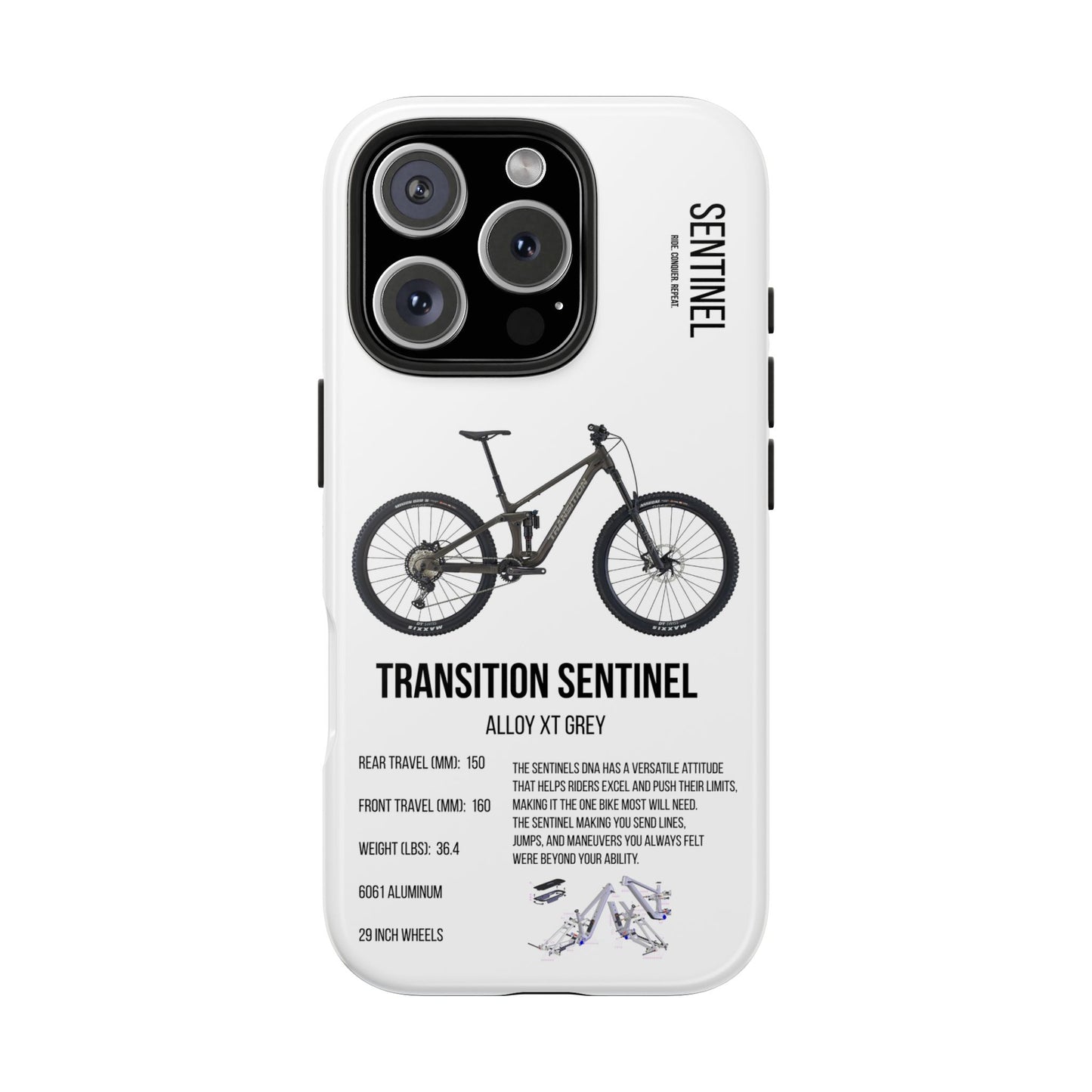 Transition Sentinel Alloy XT Grey - Apexsend Co