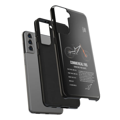 Black Backround Commencal FRS Signature Pure White