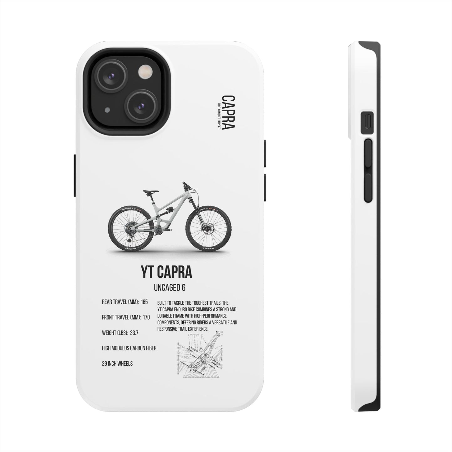 YT Industries Capra Uncaged 6 White W/ Rockshox