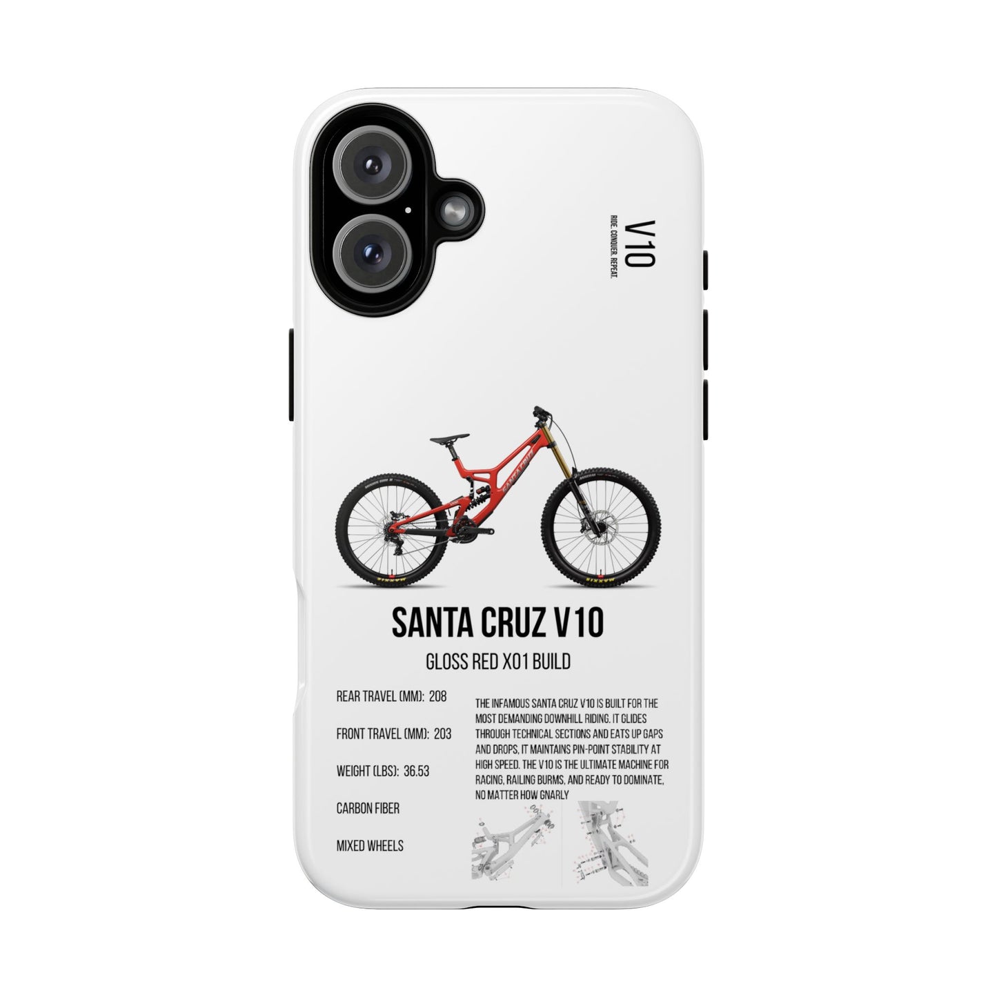 Santa Cruz V10 Gloss Red X01 Build