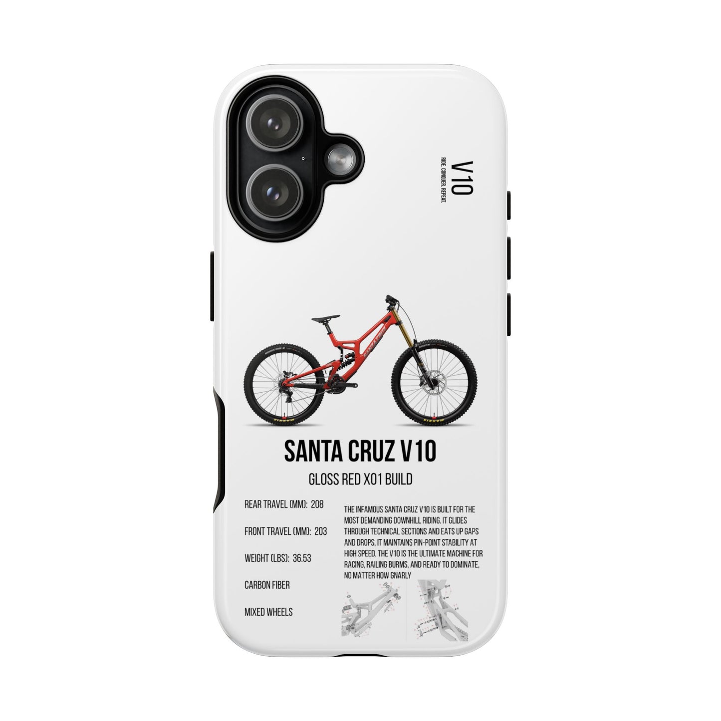 Santa Cruz V10 Gloss Red X01 Build