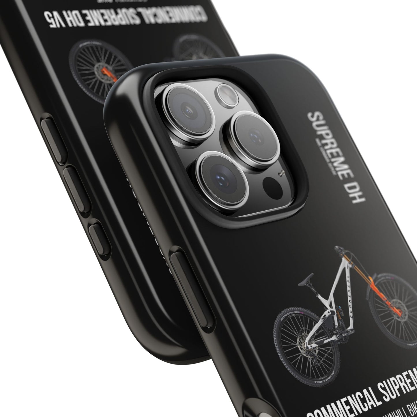 Black Backround Commencal Supreme DH V5 Signature