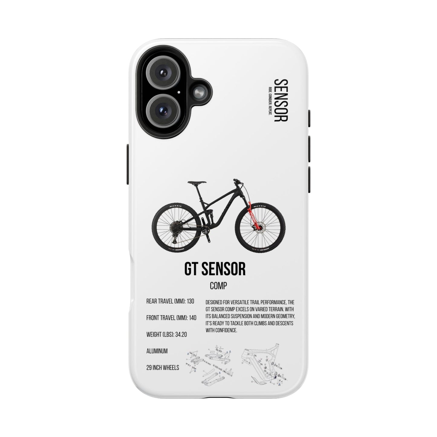 GT Sensor Comp Black Red Bomber