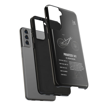 Black Backround Privateer 141 Raw Aluminum