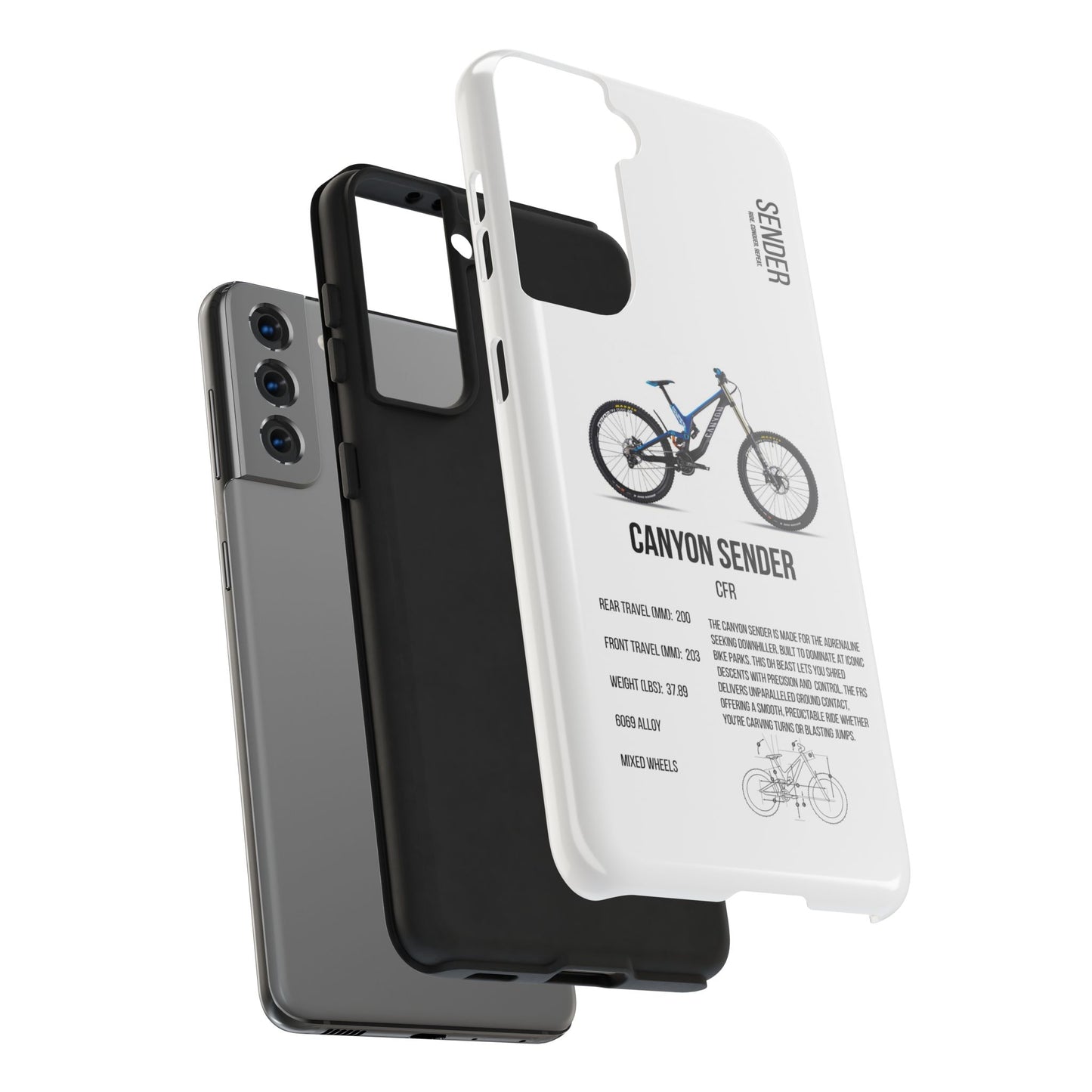 Canyon Sender Blue/Black
