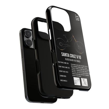 Black Background Santa Cruz V10 Gloss Black X01 Build