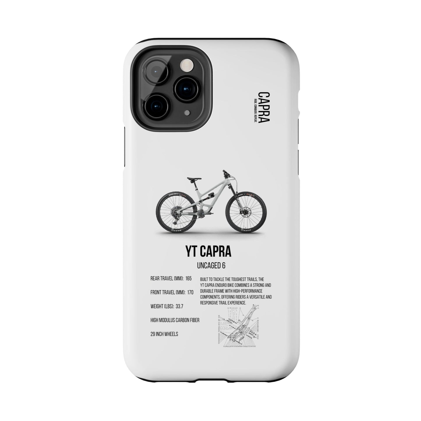 YT Industries Capra Uncaged 6 White W/ Rockshox