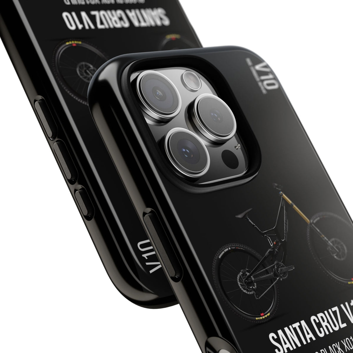 Black Background Santa Cruz V10 Gloss Black X01 Build