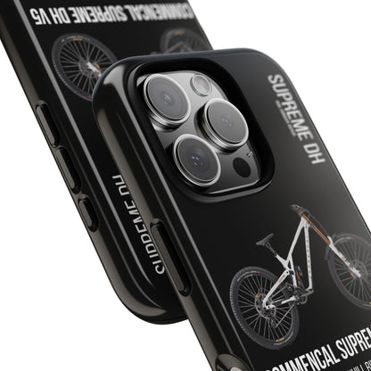 Black Background Commencal Supreme DH V5 Signature Ltd Pure White