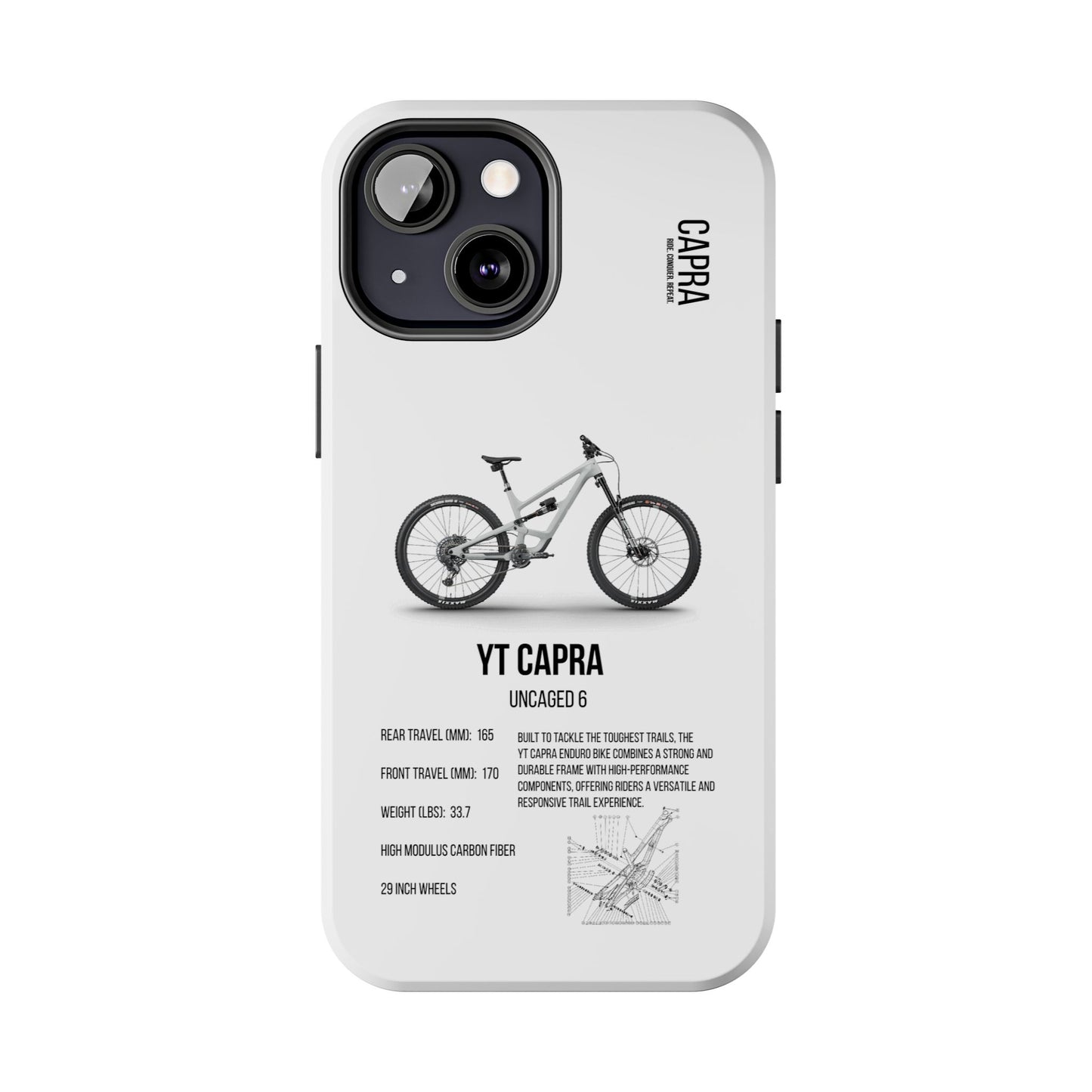 YT Industries Capra Uncaged 6 White W/ Rockshox