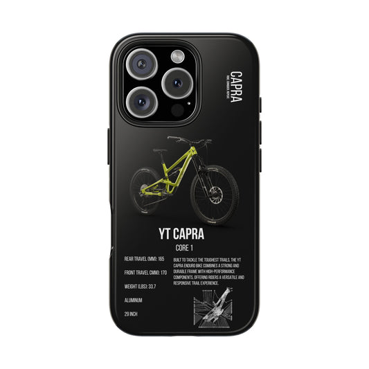 Black Backround YT Capra Core 1 Sludge Green