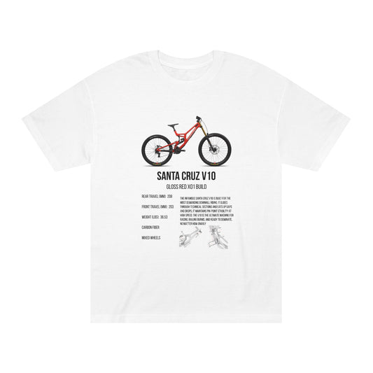 T Shirt - Santa Cruz V10 Gloss Red X01 Build
