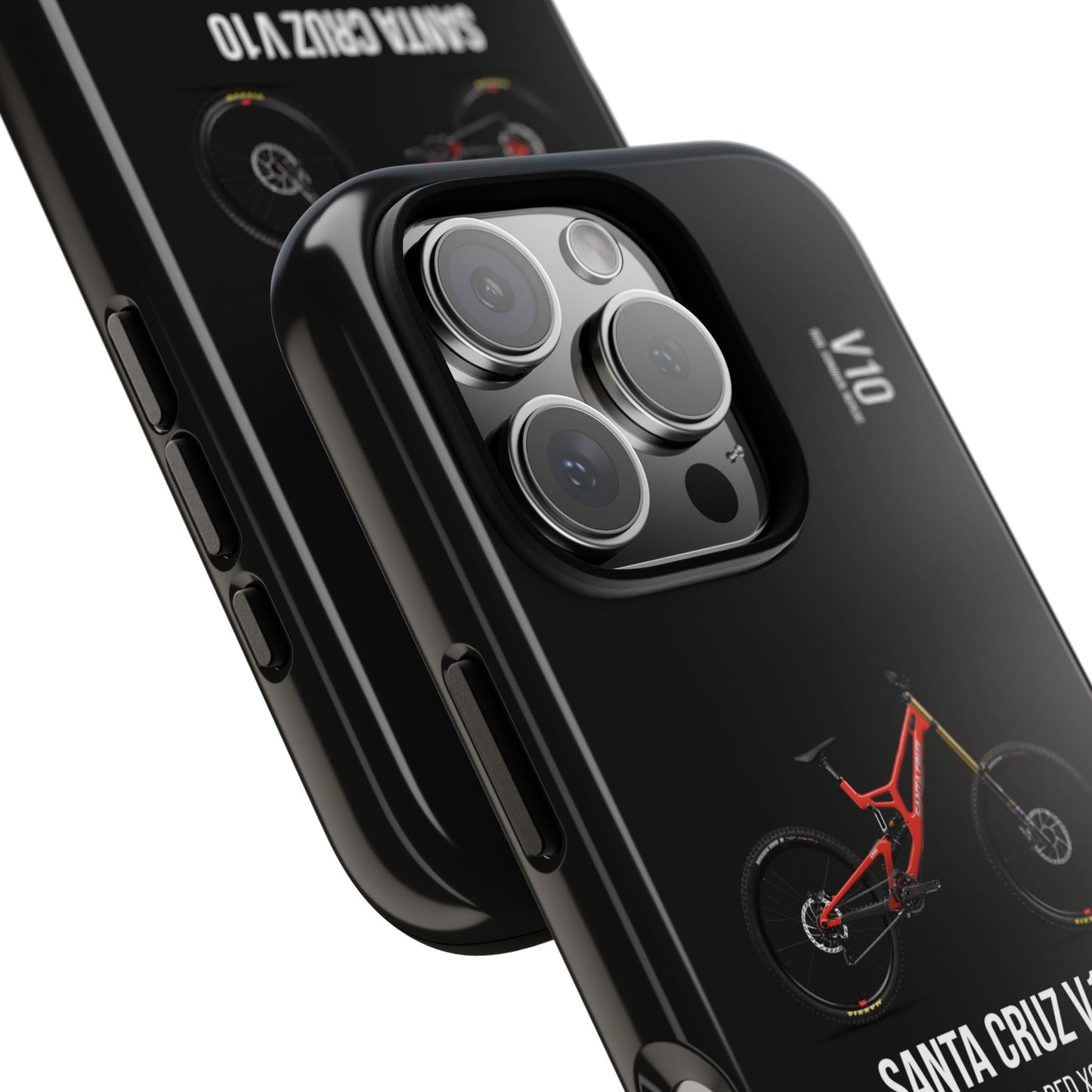 Black Backround Santa Cruz V10 Gloss Red X01