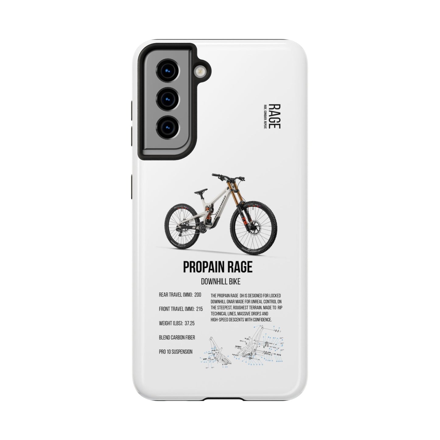 Propain Rage 3 CF Fox White Frame
