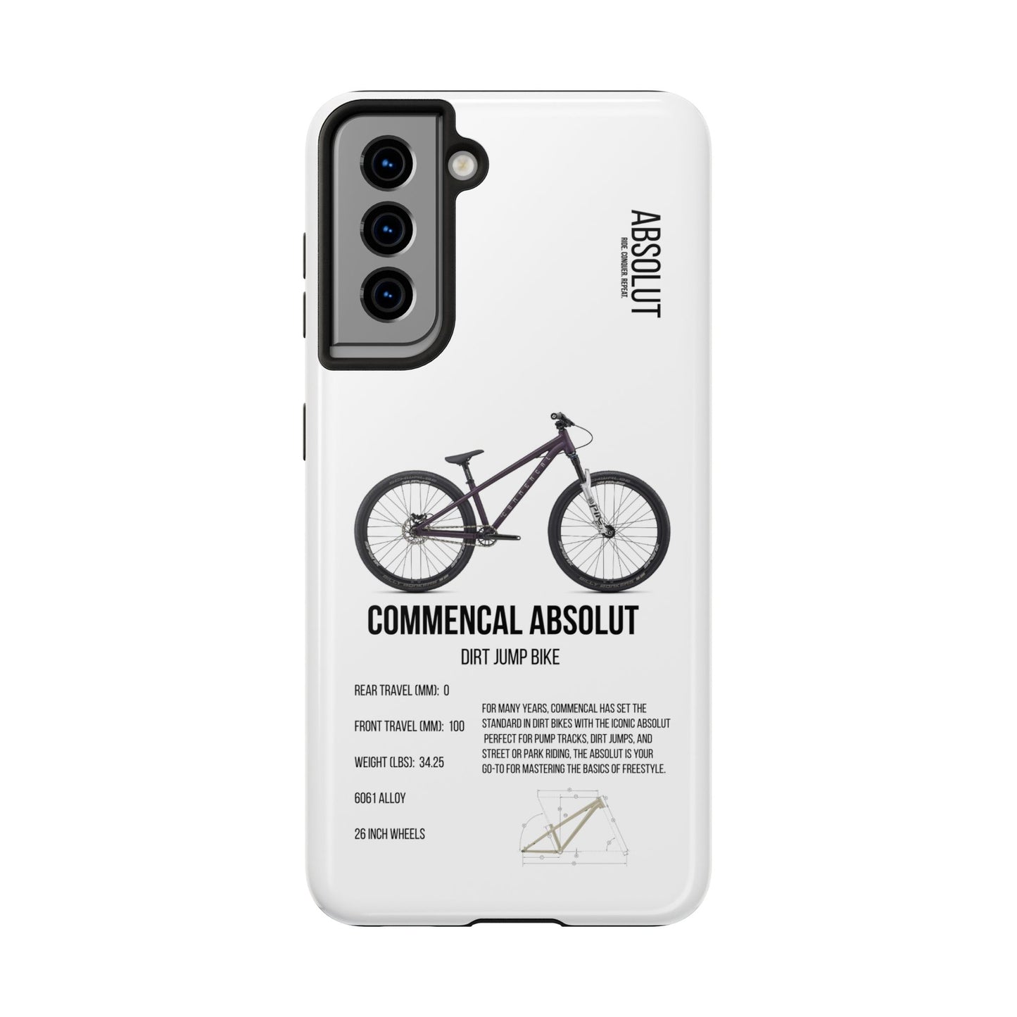 Commencal Absolut RS Metallic Purple 26 Silver Pike