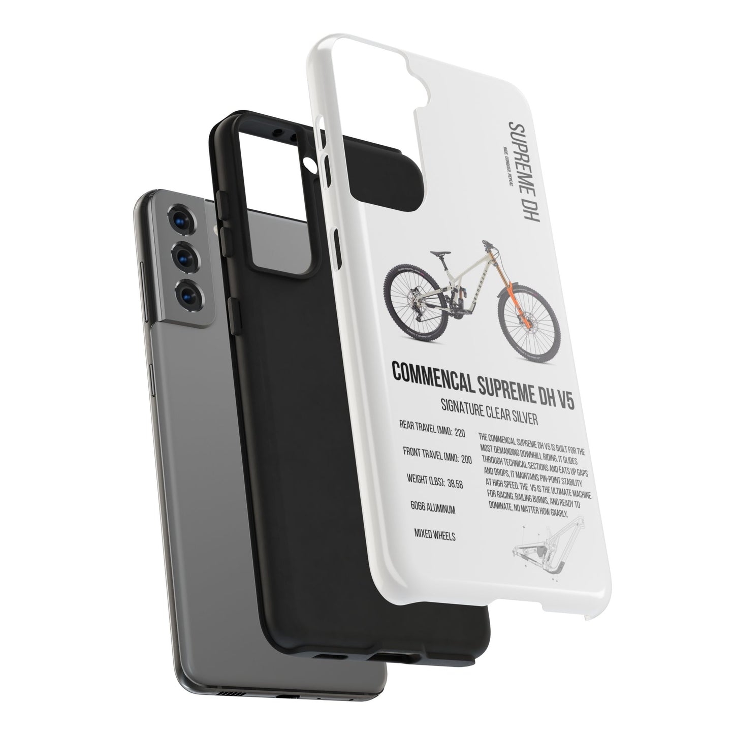 Commencal Supreme DH V5 Signature Clear Silver - Apexsend Co