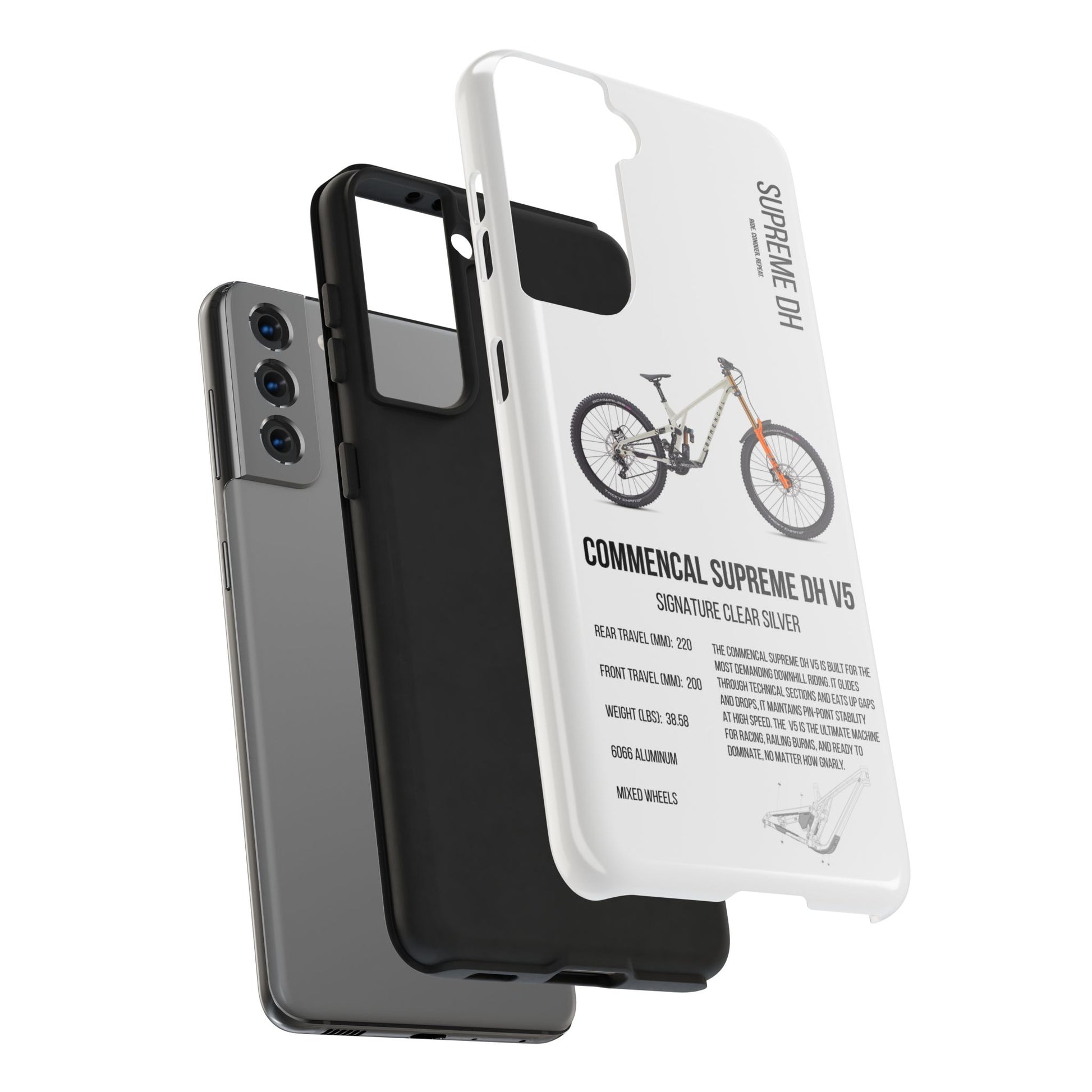 Commencal Supreme DH V5 Signature Clear Silver - Apexsend Co