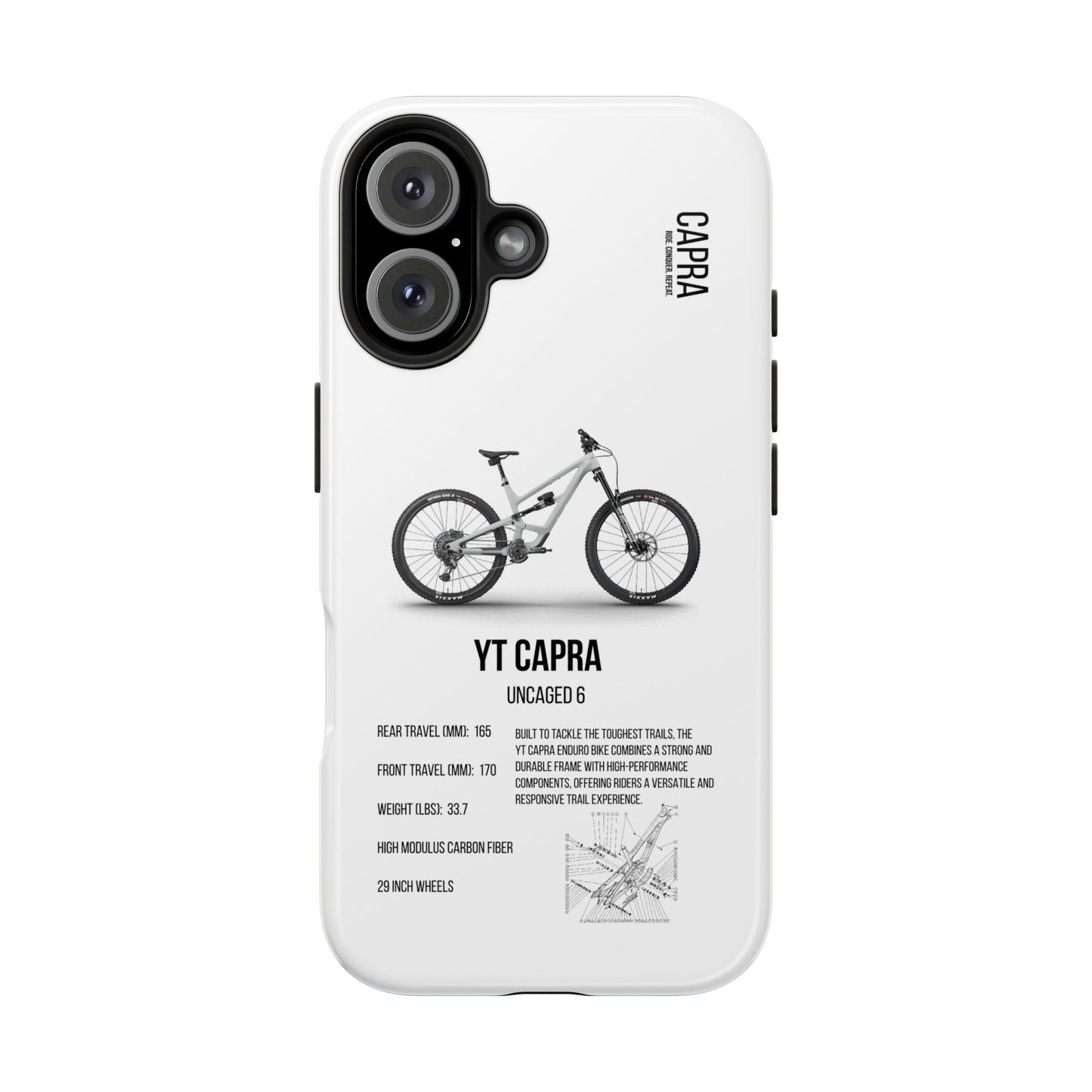 YT Industries Capra Uncaged 6 White W/ Rockshox