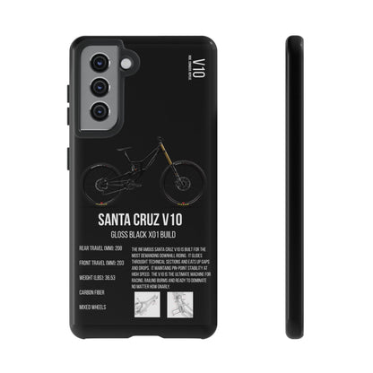 Black Background Santa Cruz V10 Gloss Black X01 Build