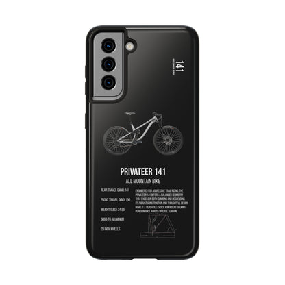 Black Backround Privateer 141 Raw Aluminum