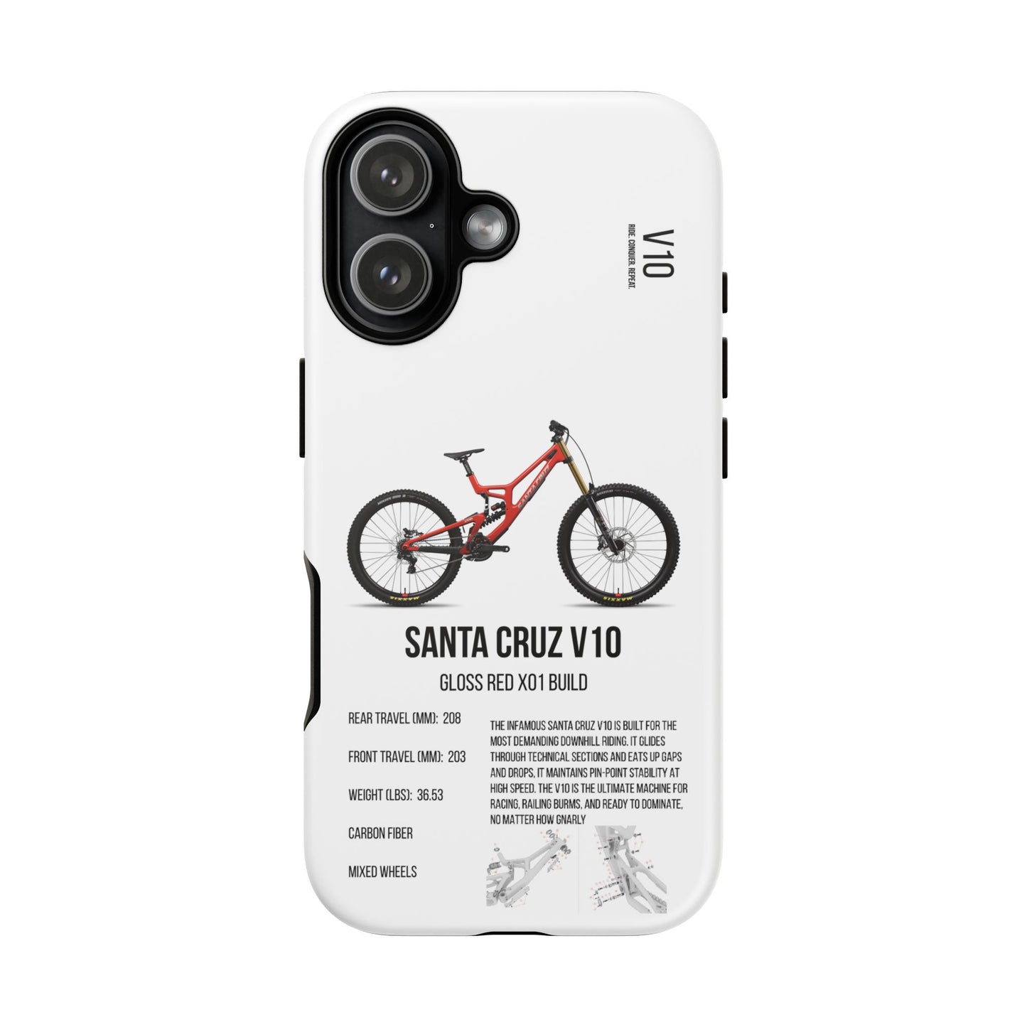 Santa Cruz V10 Gloss Red X01 Build