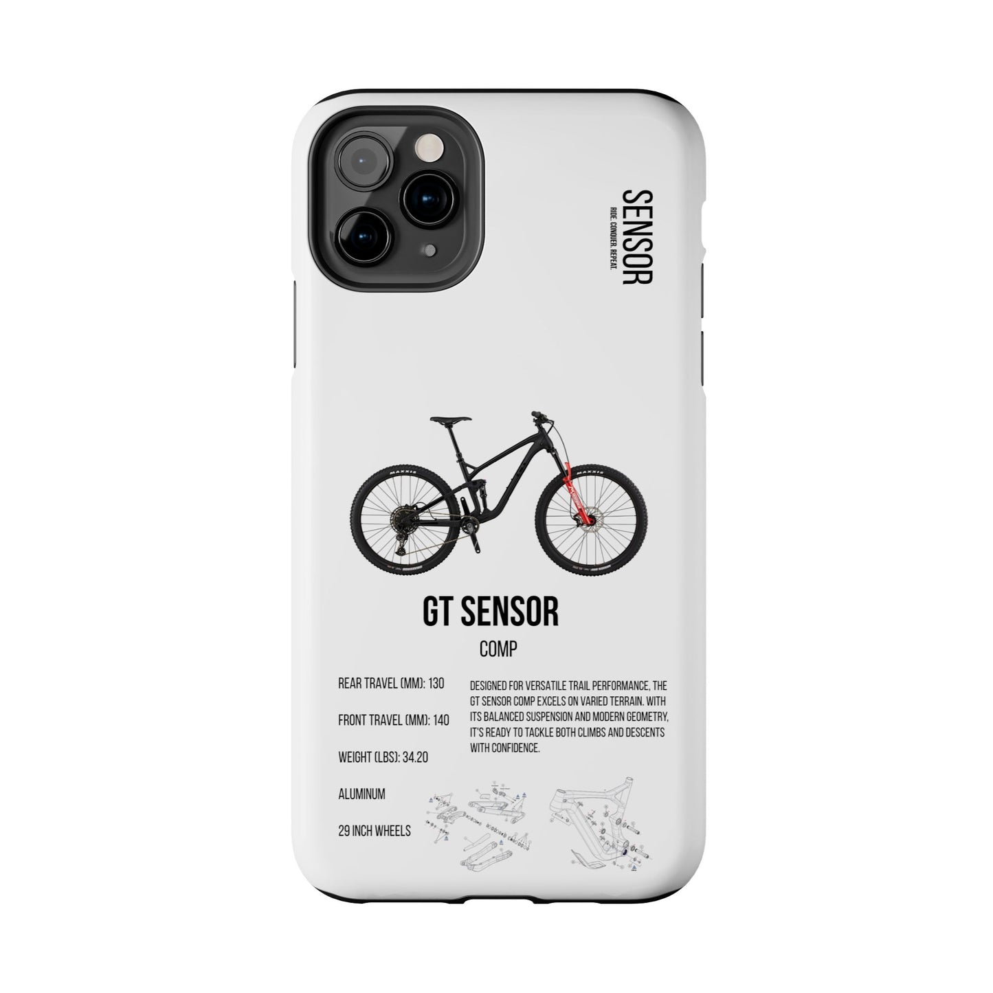 GT Sensor Comp Black Red Bomber