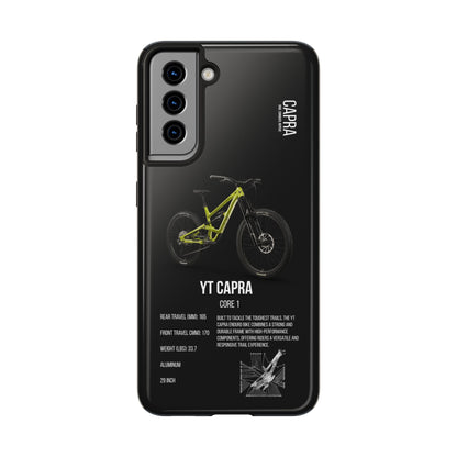 Black Backround YT Capra Core 1 Sludge Green
