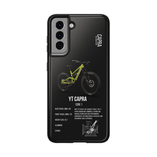 Black Backround YT Capra Core 1 Sludge Green