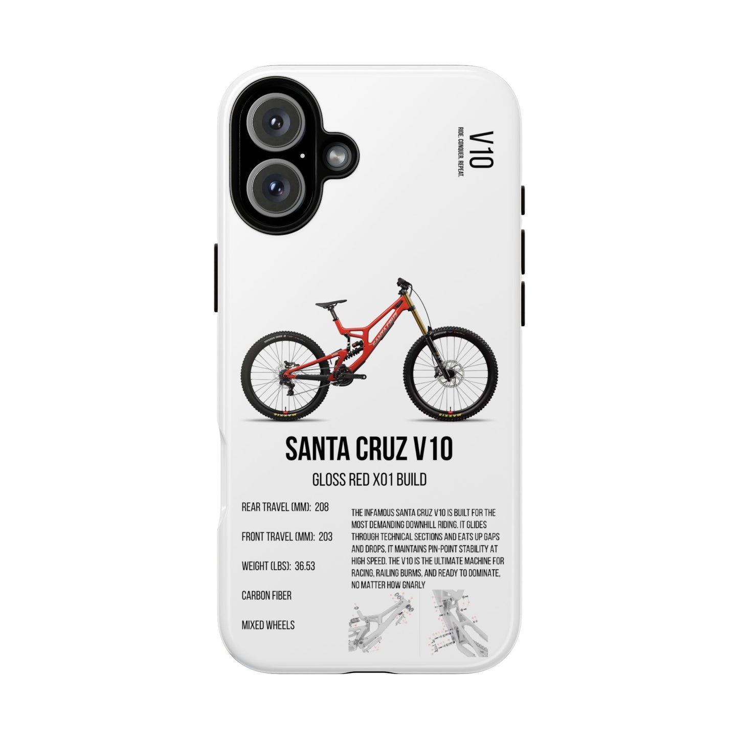 Santa Cruz V10 Gloss Red X01 Build