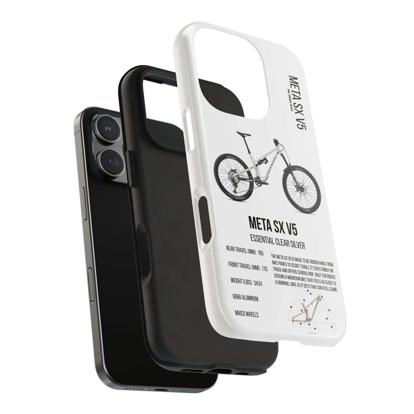 Commencal Meta SX V5 Essential Clear Silver