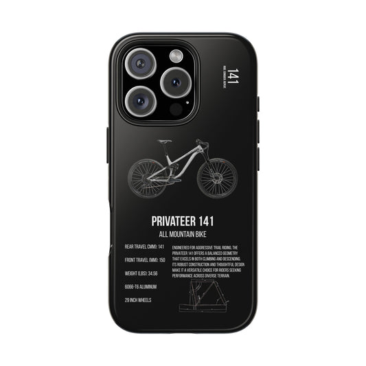 Black Backround Privateer 141 Raw Aluminum