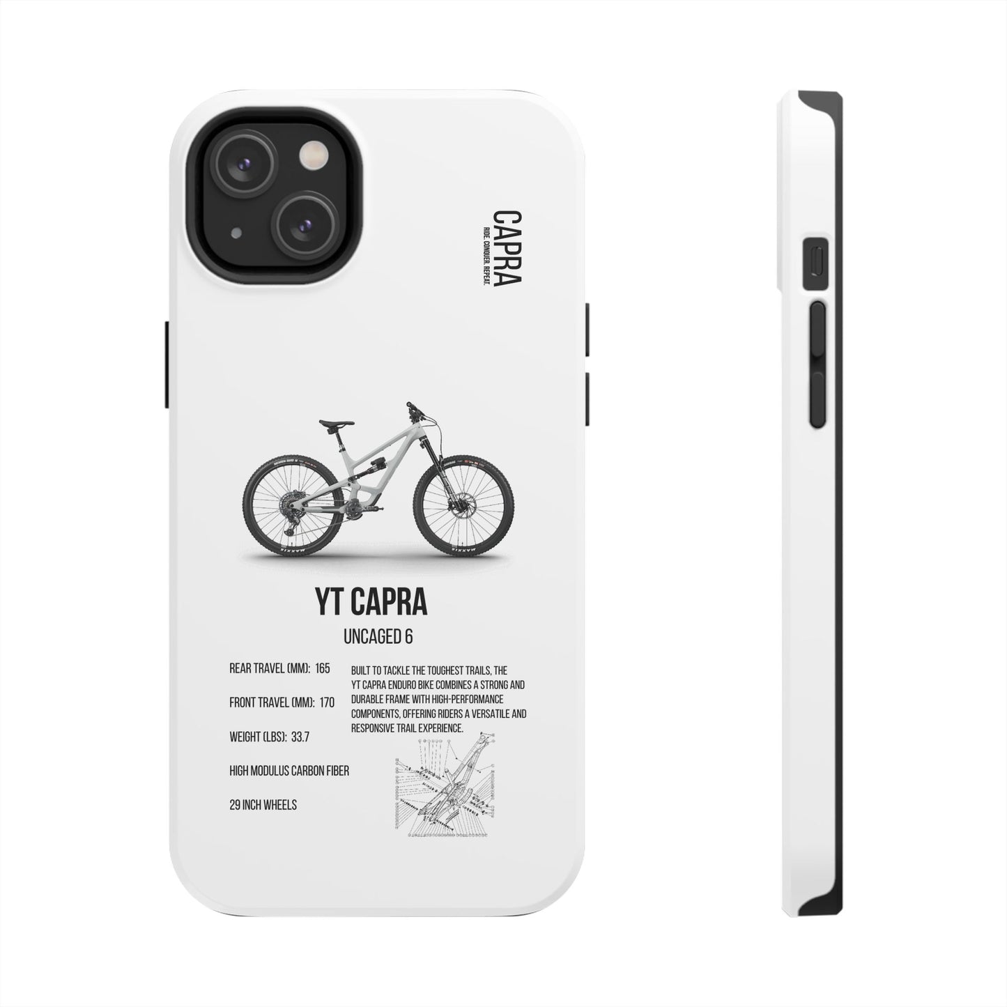 YT Industries Capra Uncaged 6 White W/ Rockshox