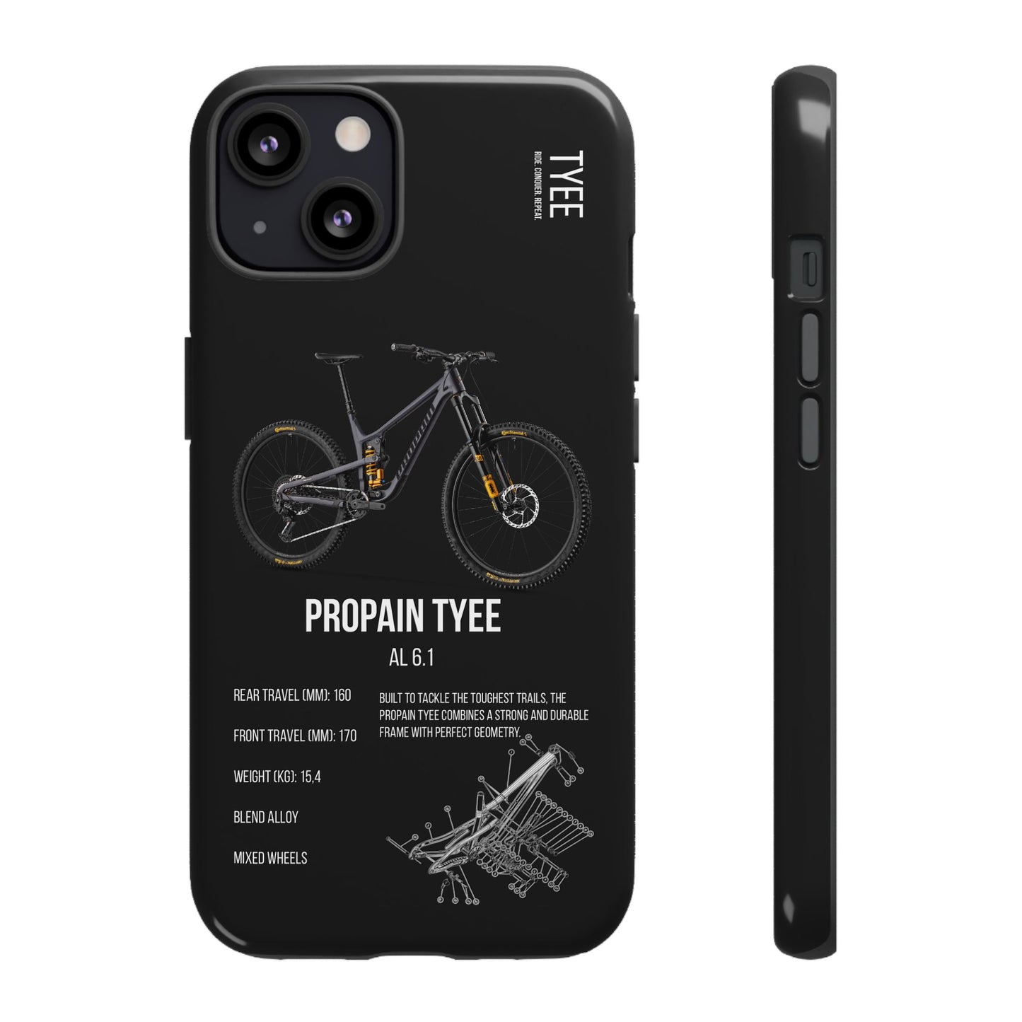 Black Background Propain Tyee AL 6.1 Midnight Blue Ohlins