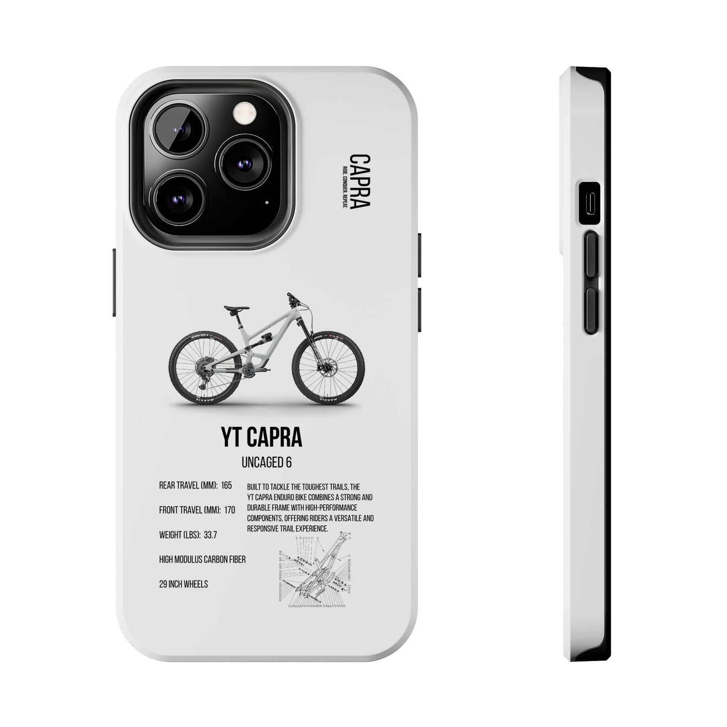 YT Industries Capra Uncaged 6 White W/ Rockshox
