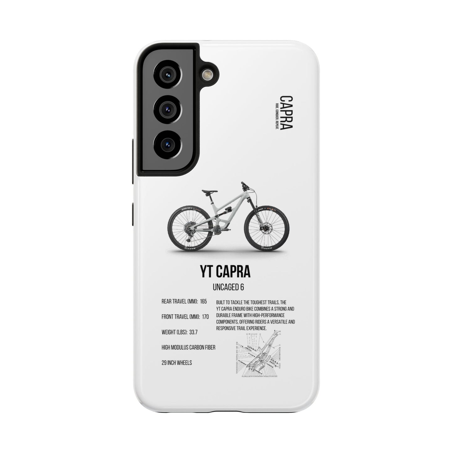 YT Industries Capra Uncaged 6 White W/ Rockshox
