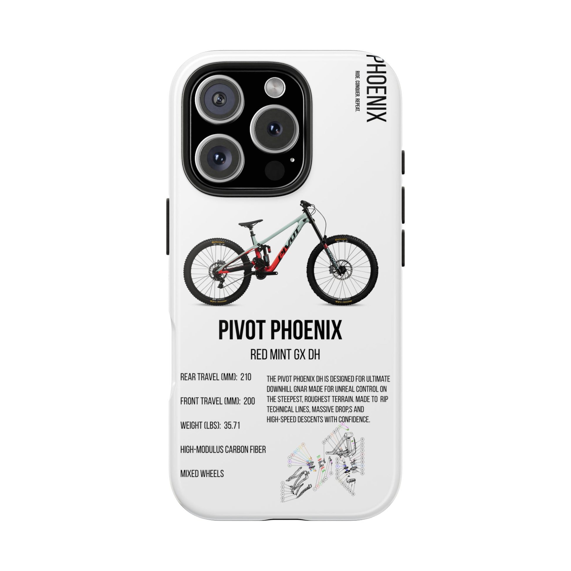 Pivot Phoenix Red Mint GX DH - Apexsend Co