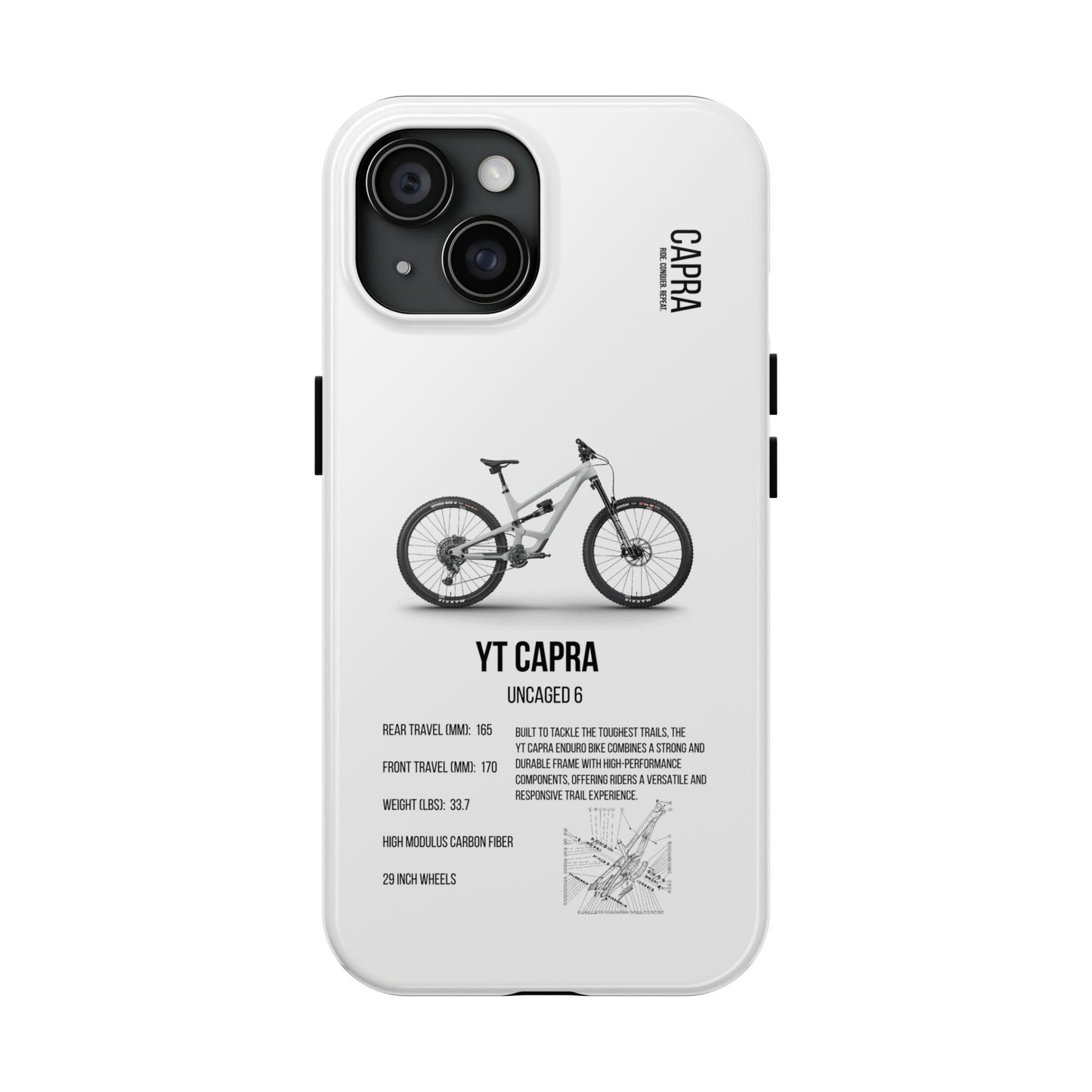 YT Industries Capra Uncaged 6 White W/ Rockshox