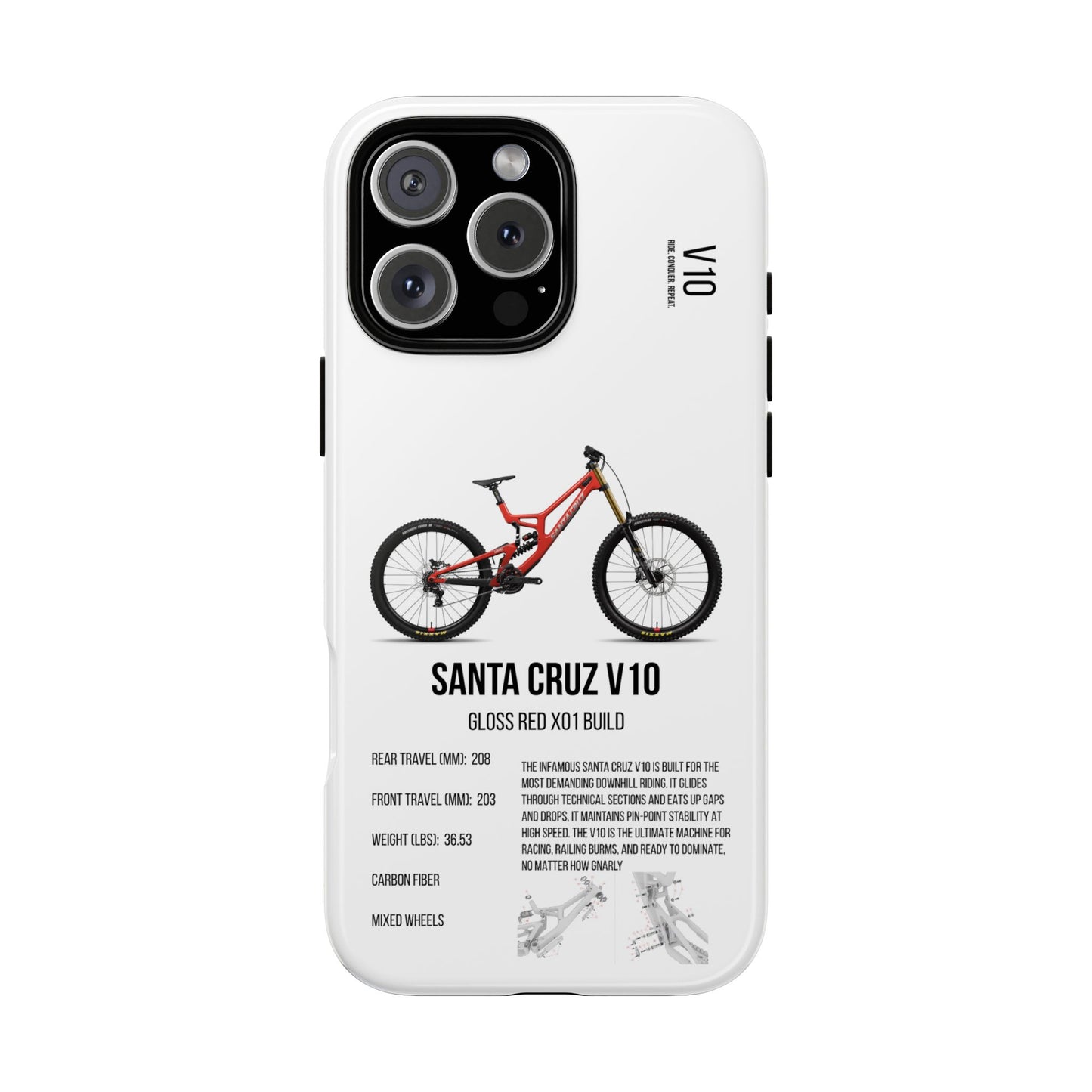 Santa Cruz V10 Gloss Red X01 Build