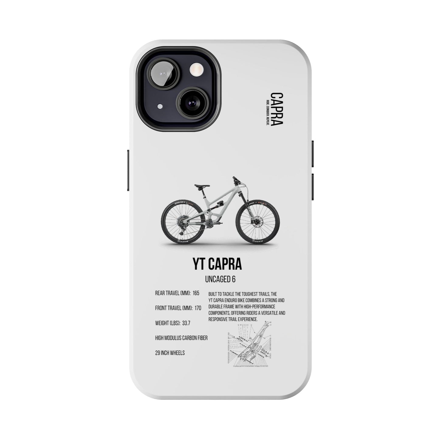 YT Industries Capra Uncaged 6 White W/ Rockshox