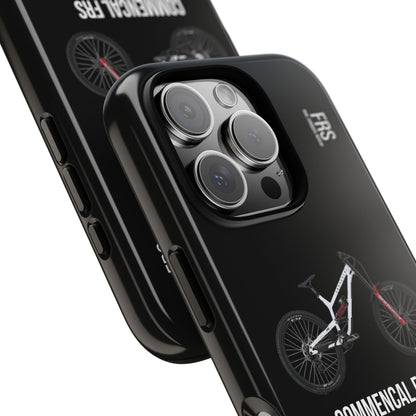 Black Background Commencal FRS Rockshox Pure White