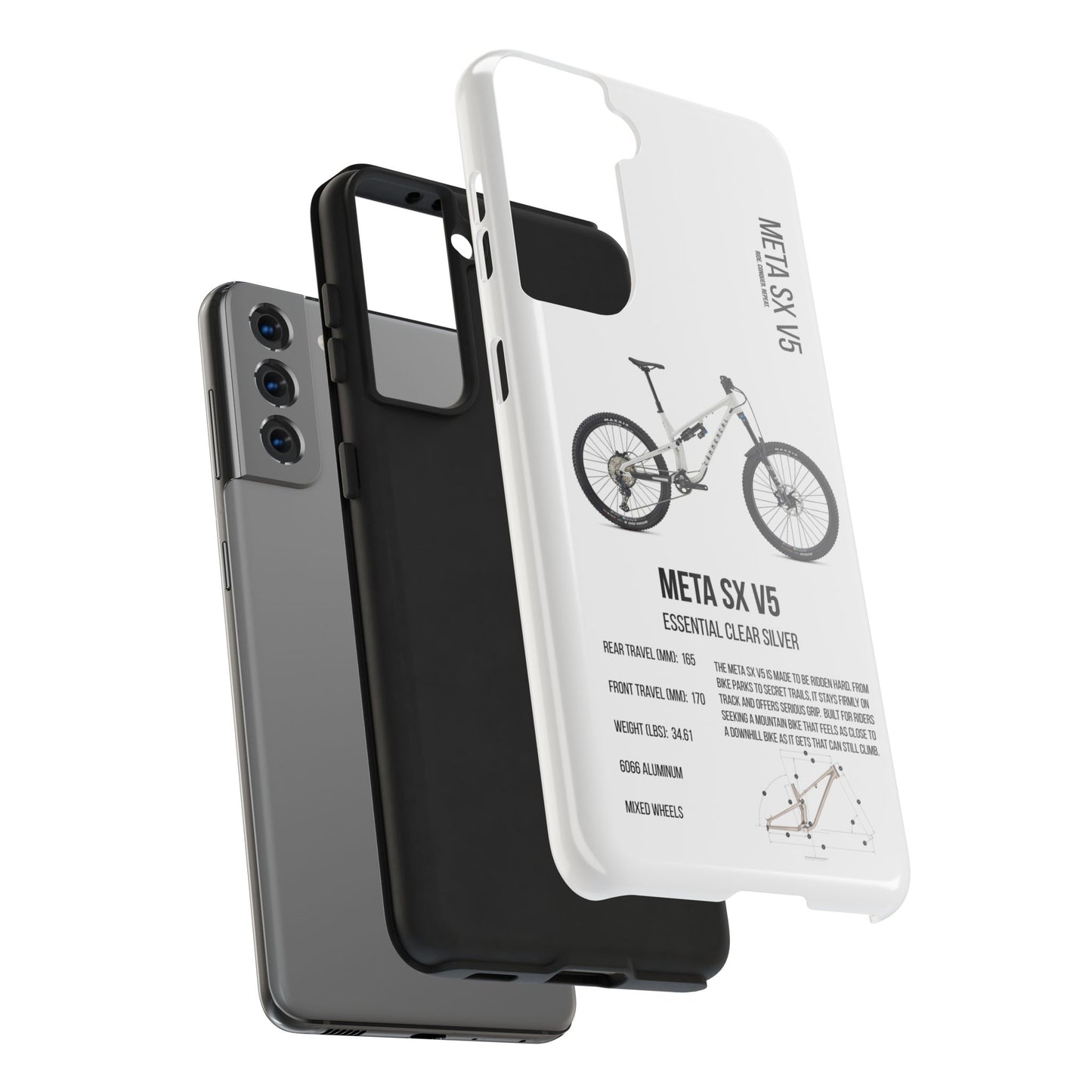 Commencal Meta SX V5 Essential Clear Silver