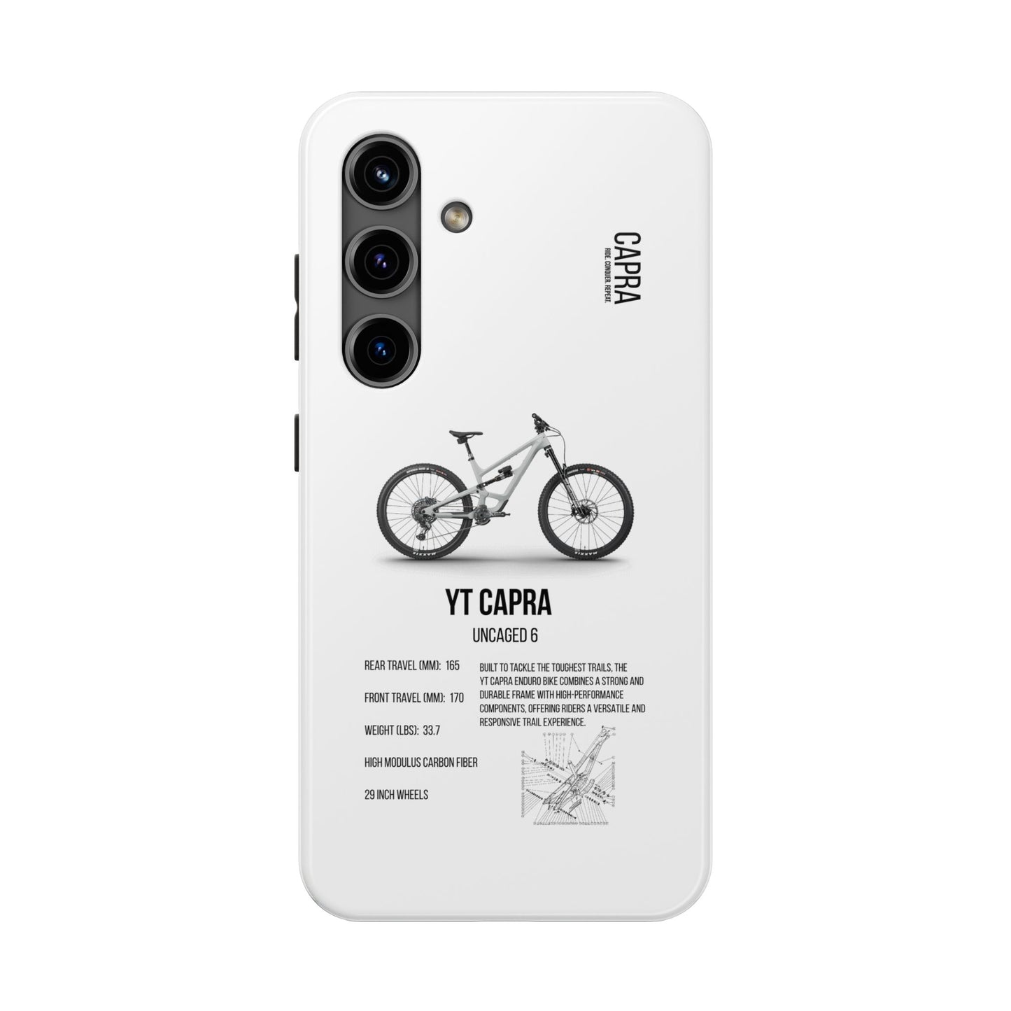 YT Industries Capra Uncaged 6 White W/ Rockshox