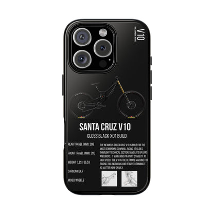 Black Background Santa Cruz V10 Gloss Black X01 Build