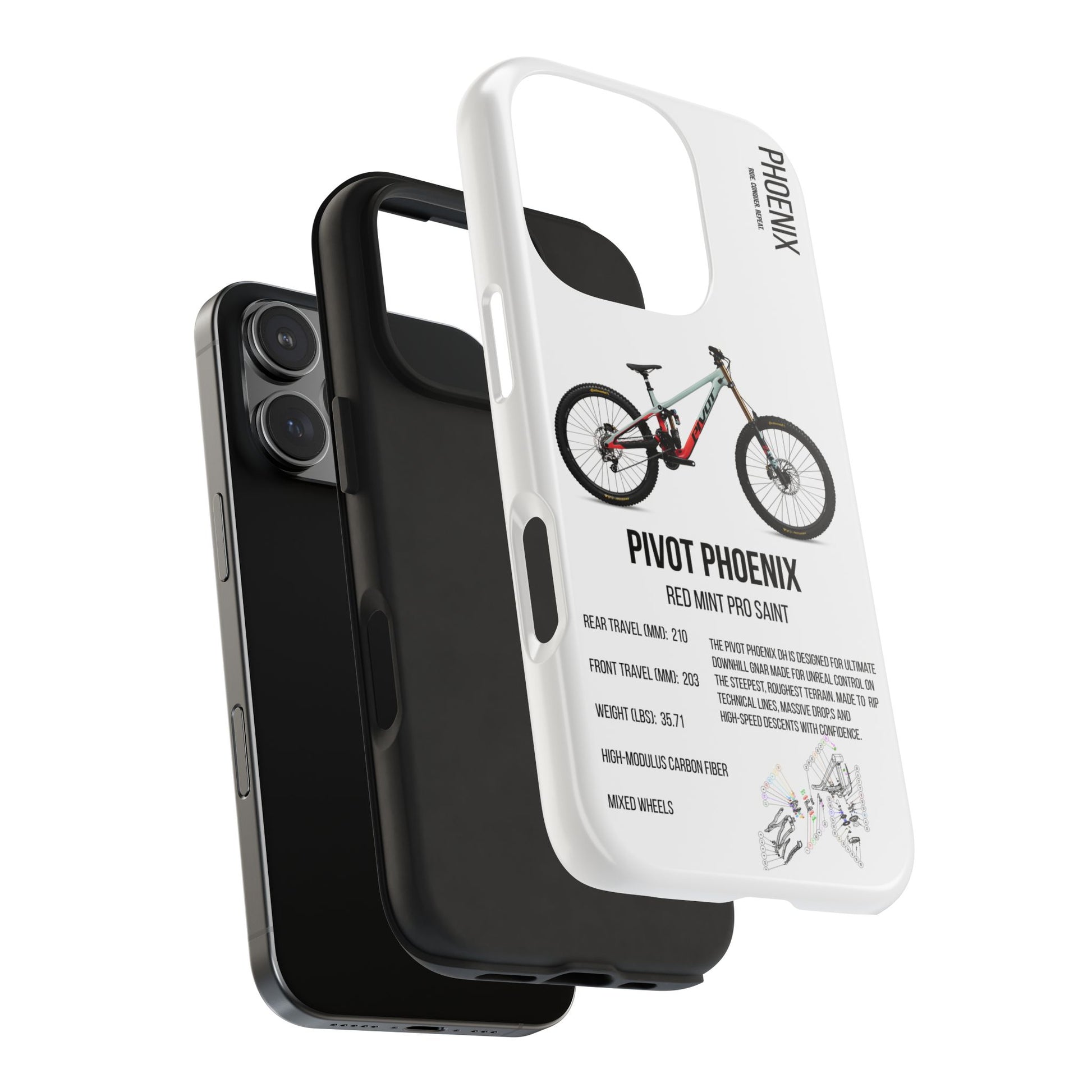 Pivot Phoenix DH Red Mint Pro Saint - Apexsend Co