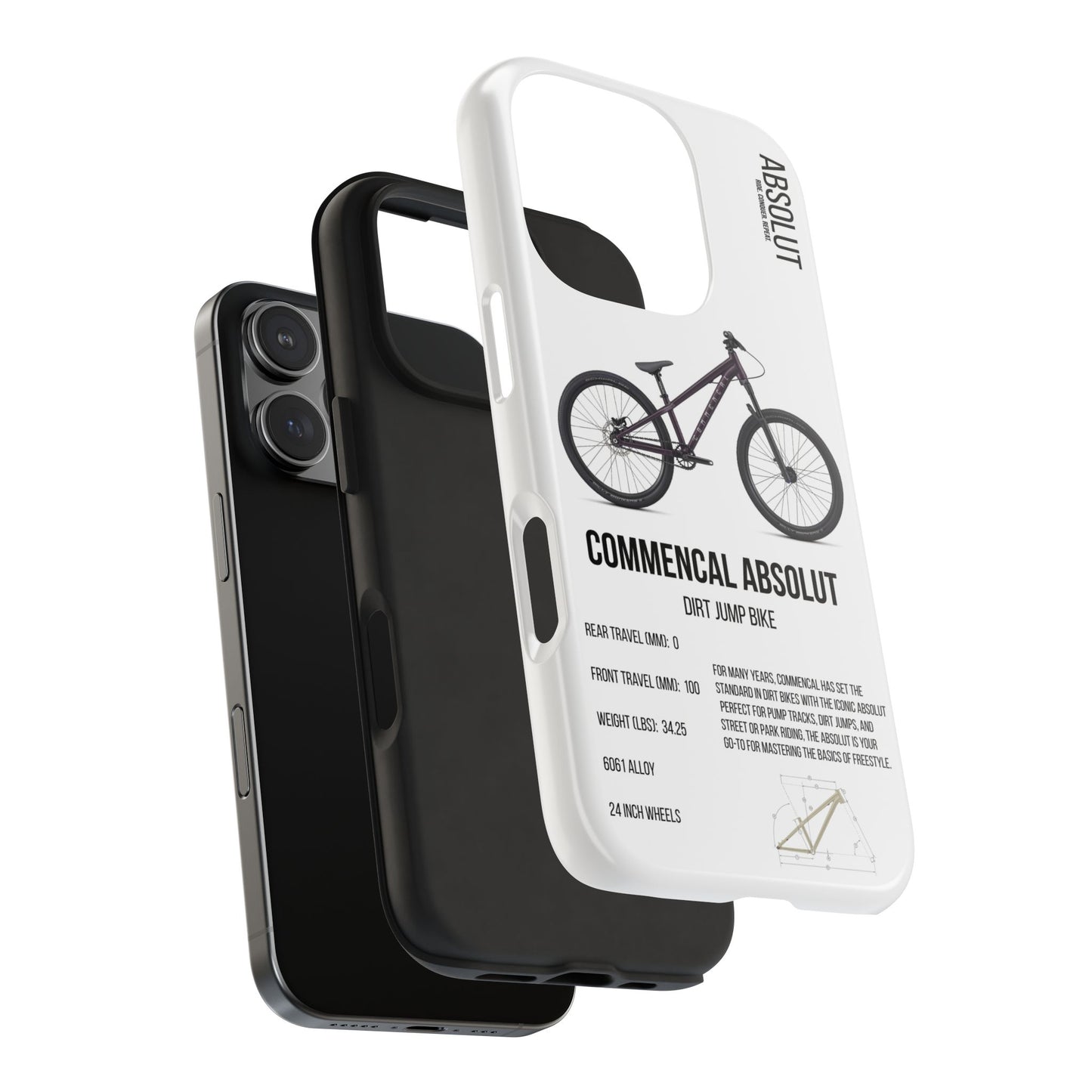 Commencal Absolut Dirt Jumper morado metalizado de 24 pulgadas